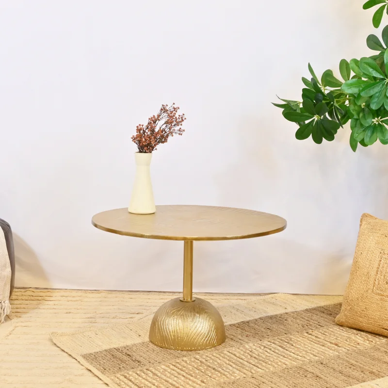 لايف ستايل Golden Textured Coffee Table